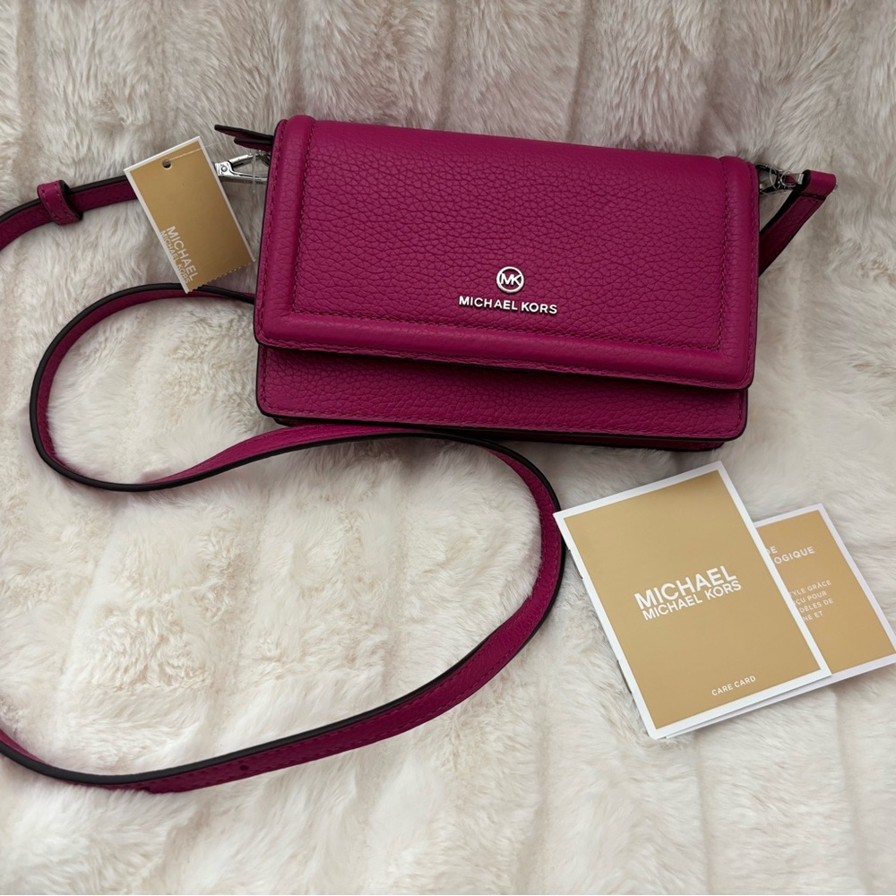 NWT-Michael Kors Magenta-Pink Crossbody Purse